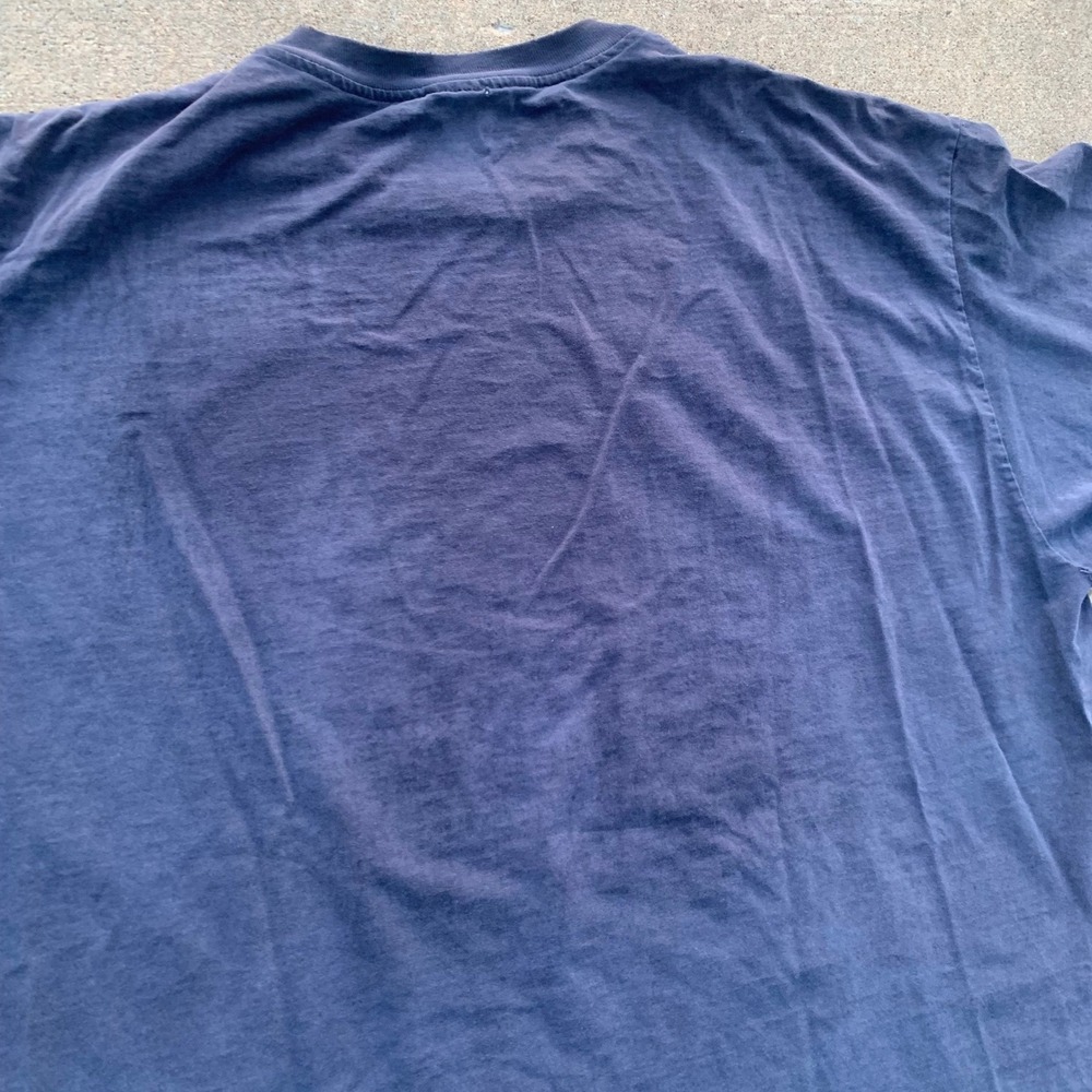 Vintage Champion Distressed Graphic T-Shirt XXL Blue 90s Streetwear Cotton Tee - Picture 10 of 10